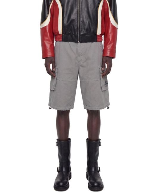 Martine Rose Gray Utility Shorts for men