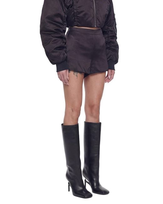 NVL-GARDE Blue Draped Corset Shorts