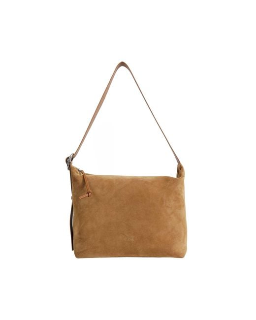 Loewe Brown Suede Large Loop Hobo Bag for men