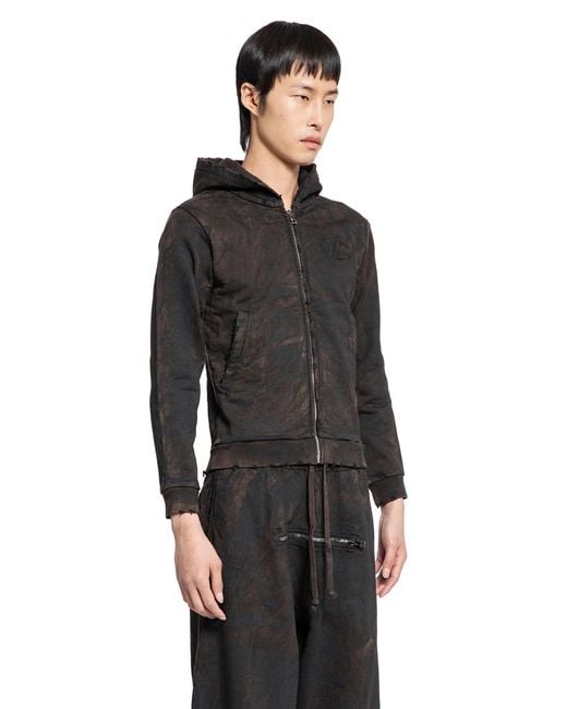 JORDANLUCA Black Absorber Hoodie for men