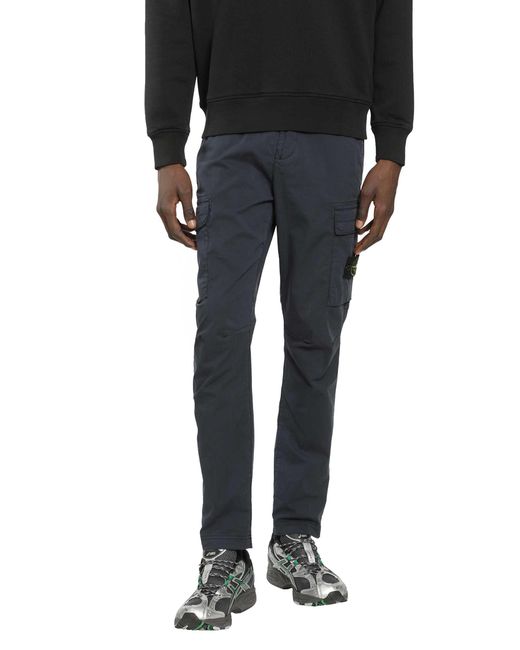 Stone Island Blue 3100032 Cargo Trousers for men
