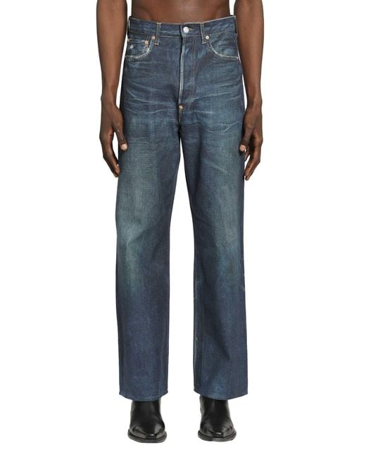 Junya Watanabe Blue Levi's Collaboration 5 Pocket Jeans for men