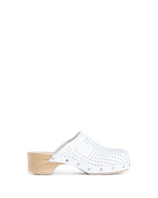 Balenciaga White Mules