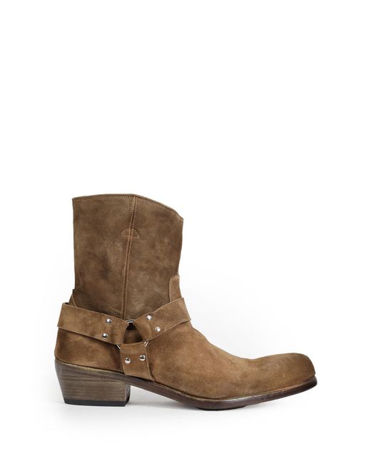 Premiata Brown Suede Ankle Boots for men