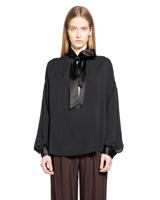 Tom Ford Black Tuxedo Detailed Tunic Shirt