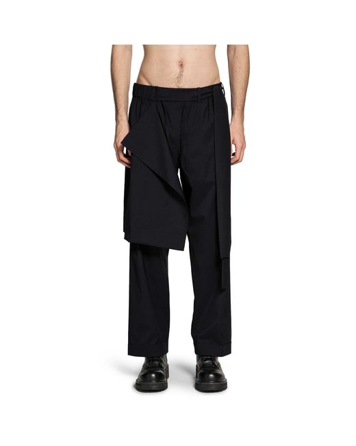 Craig Green Black Uniform Trousers for men