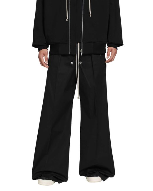 Rick Owens Black Tower Wide Bela Pants for men