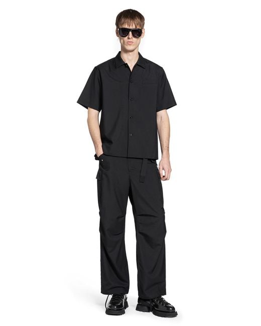 Sacai Black Suiting Shirt for men