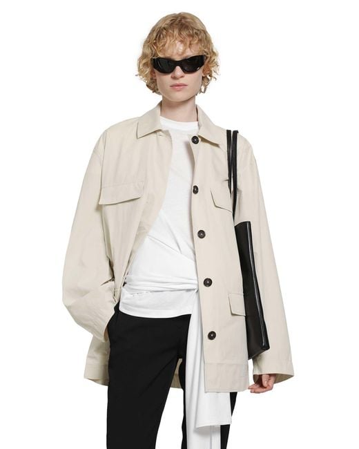 Totême  Natural Collared Drawstring Jacket