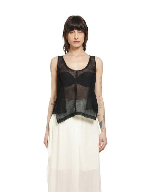 Yehuafan Black Tank Top