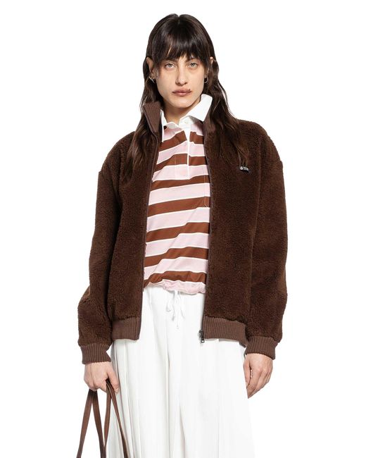 Prada Brown Fleece Jacket