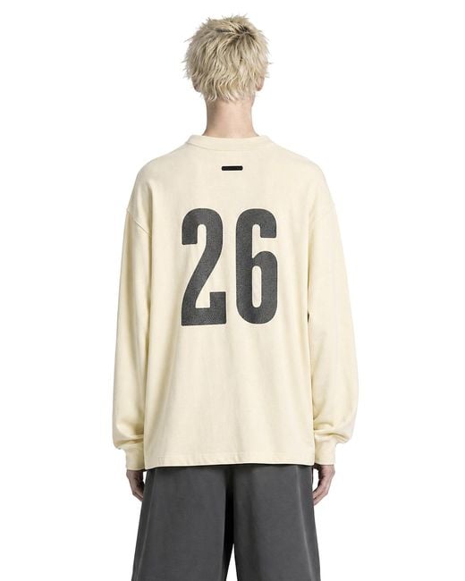 Fear Of God Natural Merch Long Sleeve Tee for men