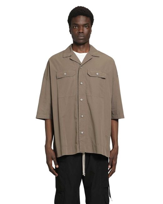 Rick Owens Brown Temple Magnum Tommy Shirt for men