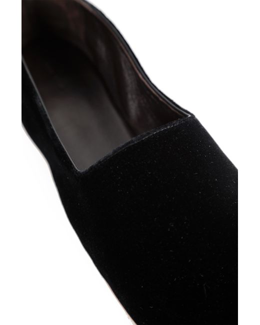 The Row Black Ponti Slippers