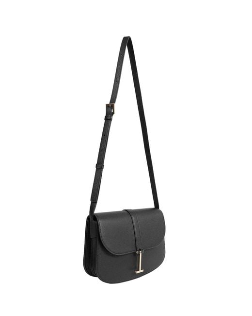 Tom Ford Black Grain Leather Small Crossbody Bag