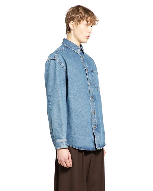 Loewe Blue Anagram Overshirt for men
