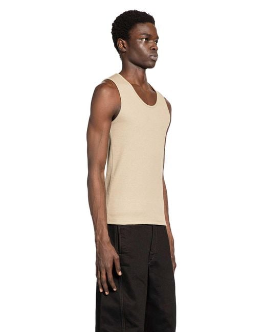 Lemaire Natural Rib Tank Top for men