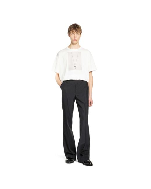 MM6 by Maison Margiela White Key T-Shirt for men