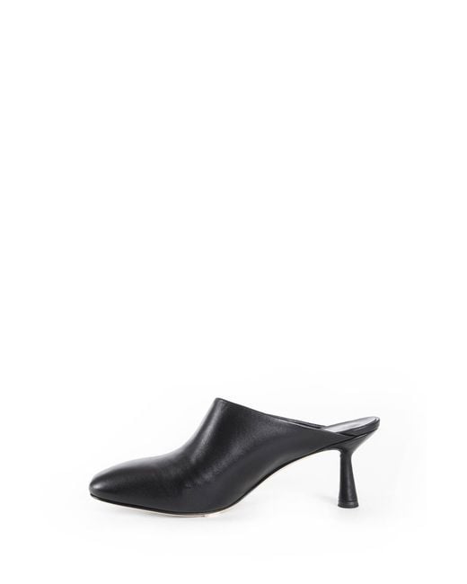 Aeyde Black Mila Slingback Mules