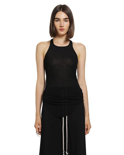 Rick Owens Black The Tower Basic Rib