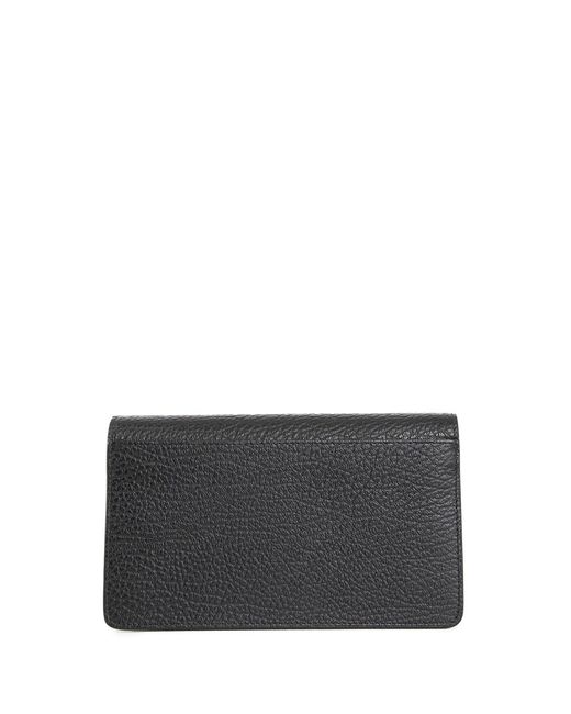 Maison Margiela Black Four Stitches Chain Wallet