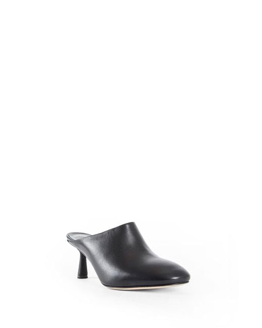Aeyde Black Mila Slingback Mules