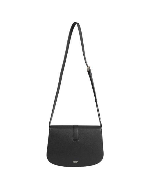 Tom Ford Black Grain Leather Small Crossbody Bag