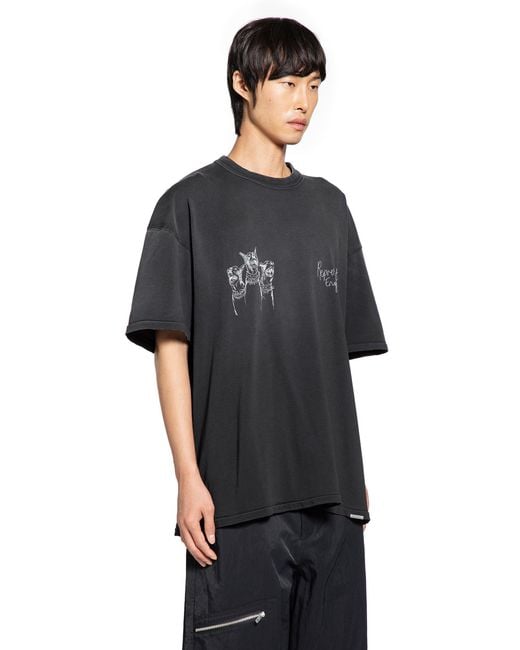 Represent Black Hand Drawn Thoroughbred T-Shirt for men
