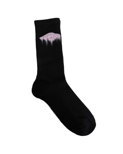 Balenciaga Black Wet Brush Socks for men