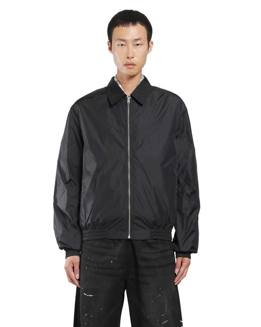 Acne Black Lightweight Nylon Jacket for men