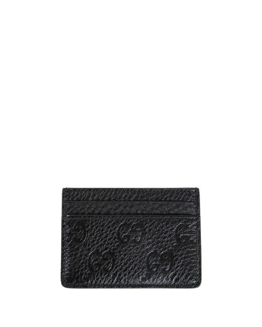Gucci Black Mini Leather Card Case