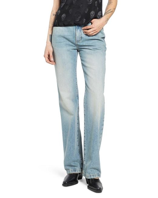 McQueen Blue Straight Leg Jeans