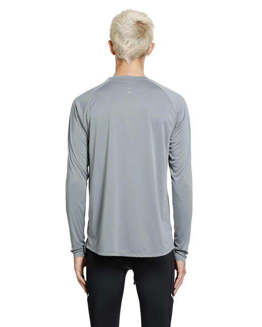 Nike Gray Stride Dri-Fit Adv Long Sleeve Top for men