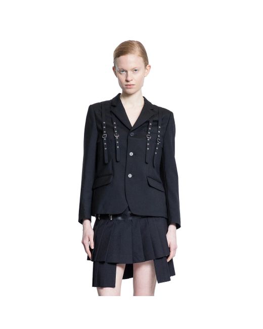 Noir Kei Ninomiya Blue Harness Wool Blazer