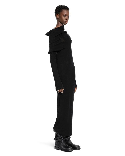 Ann Demeulemeester Black Barbro Long Dress