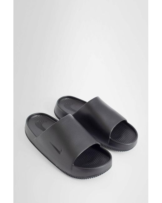 matte black nike slides