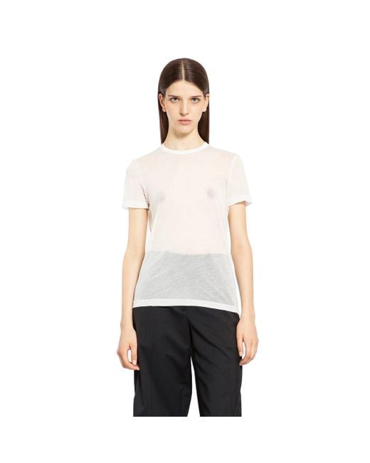 Helmut Lang White Zeroscape Tee