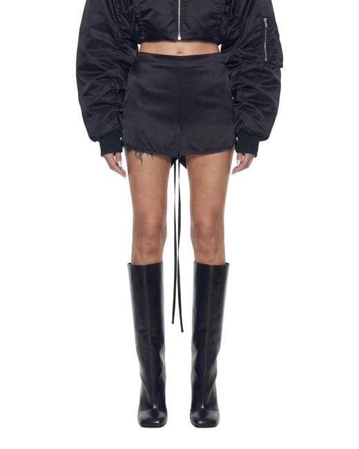 NVL-GARDE Blue Draped Corset Shorts