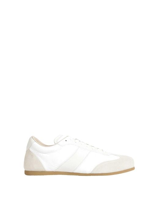 Lemaire White Suede Soft Runner Sneakers