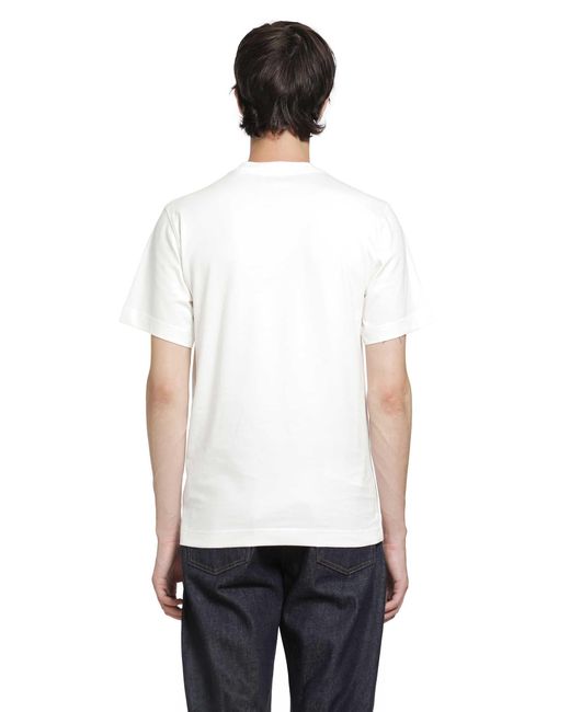Burberry White Knight Cotton T-Shirt for men