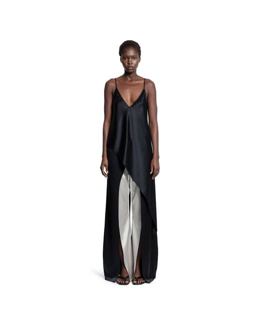 Ssheena Black Asymmetrical Top