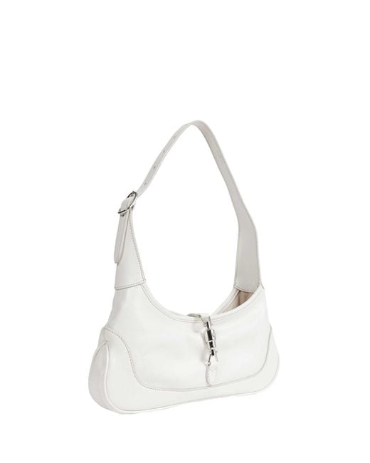 Gucci White Jackie Slim Medium Shoulder Bag