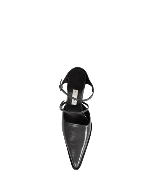 Miista Black Shari Mules