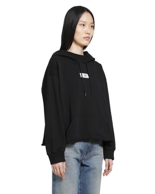MM6 by Maison Margiela Black Signature Numeric Hoodie
