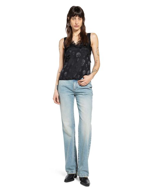 McQueen Blue Straight Leg Jeans