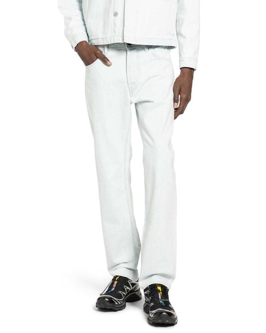 Stone Island White J100005 Extra-Bleached Jeans for men