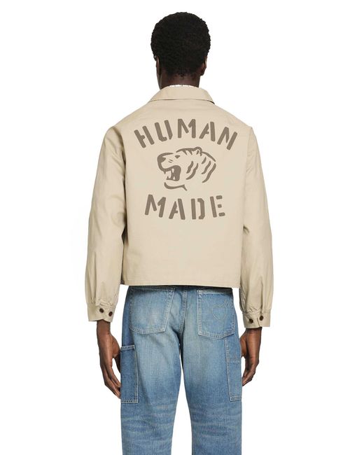 Human Made Natural Cotton Flight Jacket for men