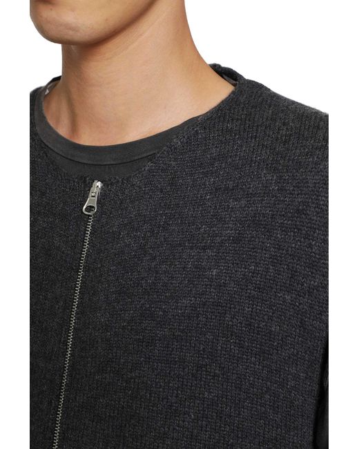SALON C. LUNDMAN Black Zip Gilet for men