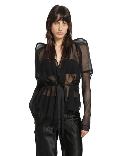 Rick Owens Black Temple Combo Metro Jkt