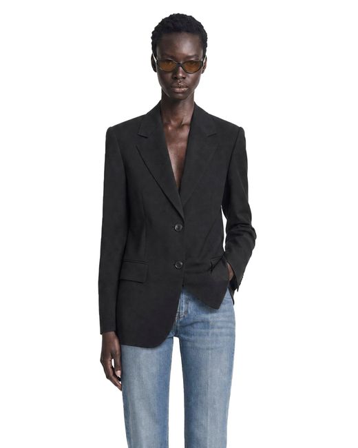 Max Mara Black Woollen Cloth Blazer